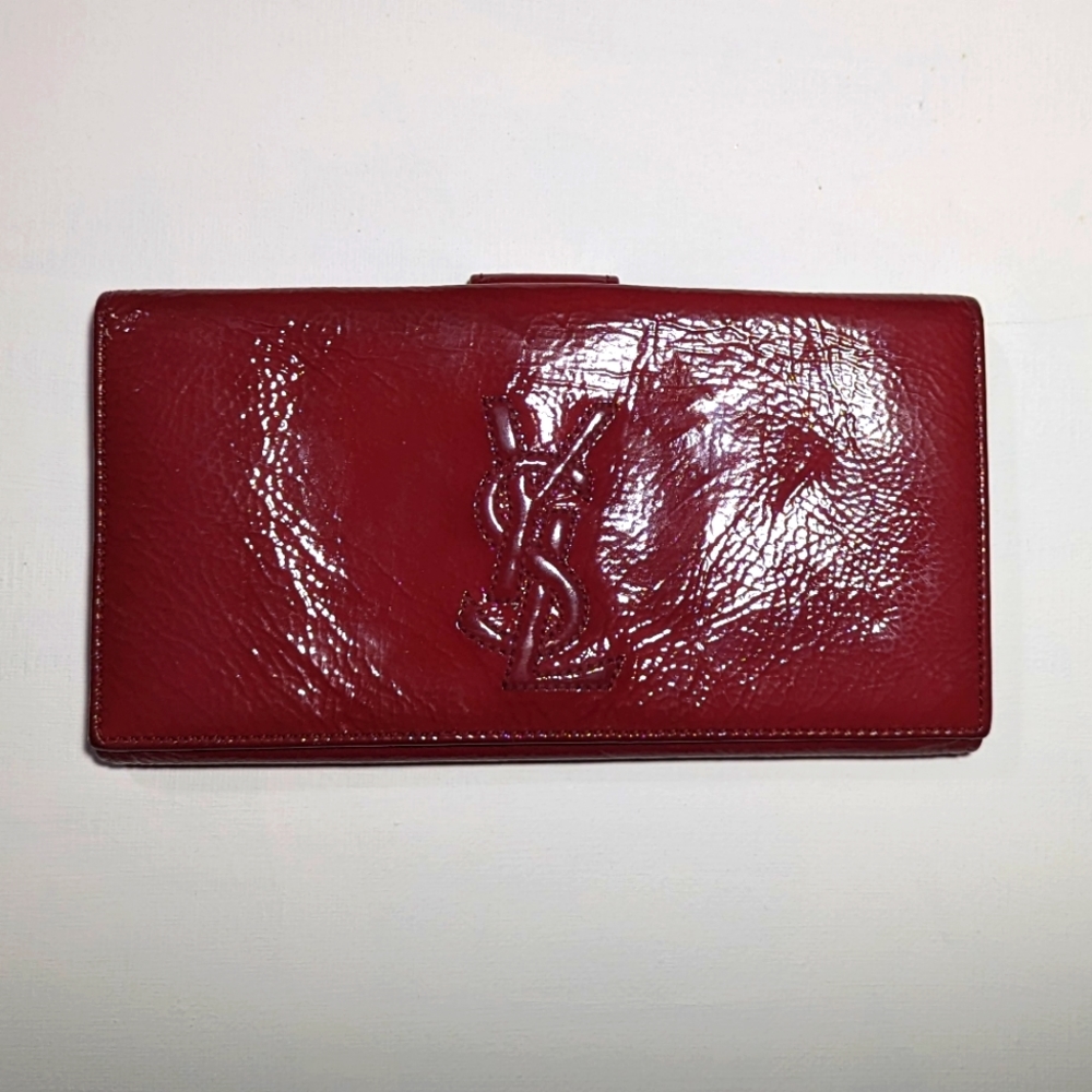 YSL Belle Du Jour Wallet in Fuchsia Pink